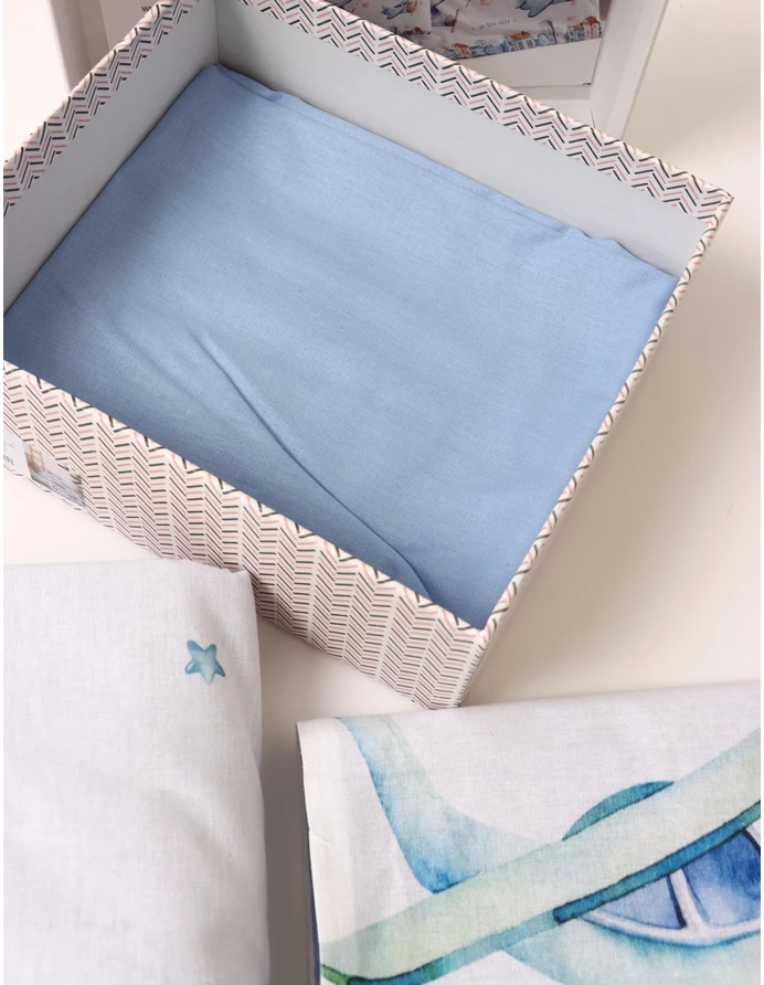 Set lenjerie patut 3 piese, Avion picture - 5