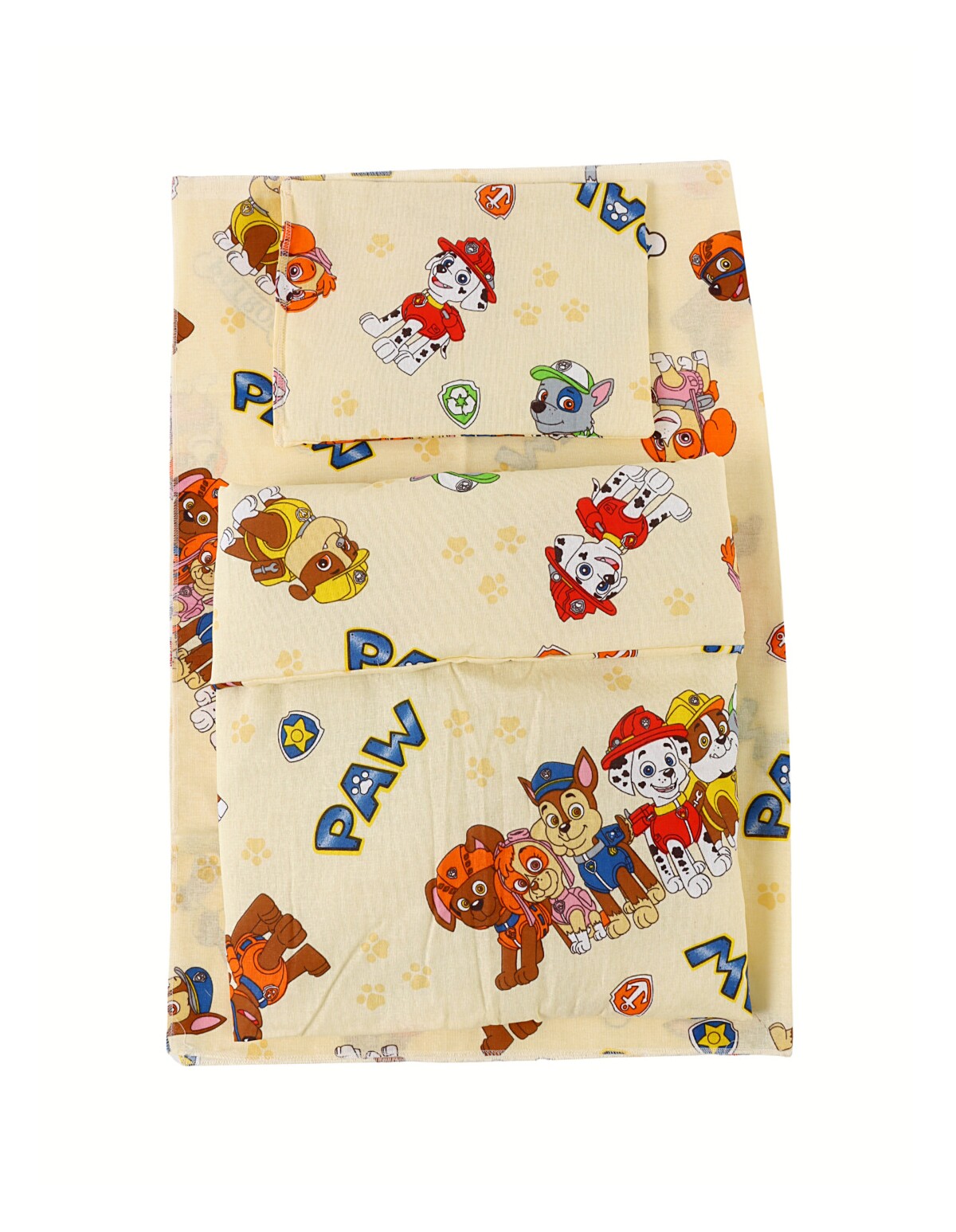 Set lenjerie patut 3 piese Paw-Patrol galben