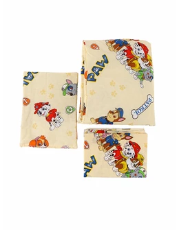 Set lenjerie patut 3 piese Paw-Patrol galben