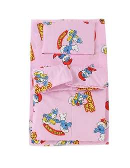 Set lenjerie patut 3 piese Strufi roz