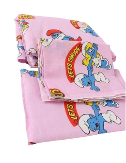Set lenjerie patut 3 piese Strufi roz