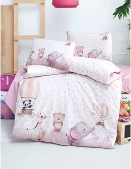 Set lenjerie patut 3 piese, Ursulet si Elefant