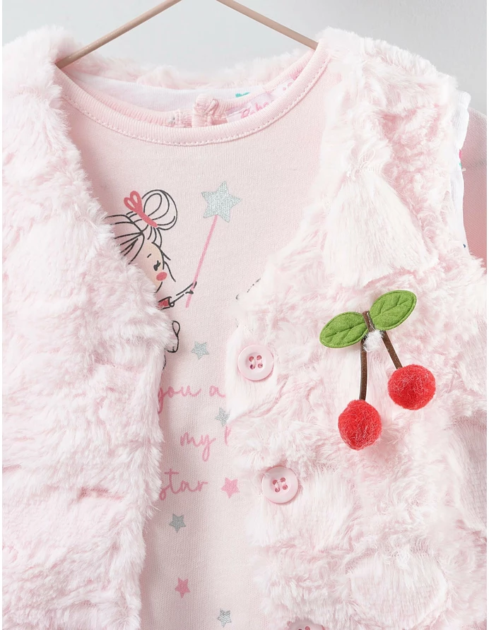 Set little star 3 piese model roz picture - 8
