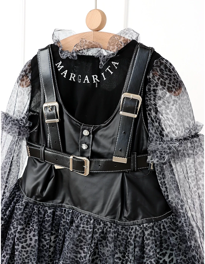 Set Margarita rochita si bluzita cu gri picture - 4