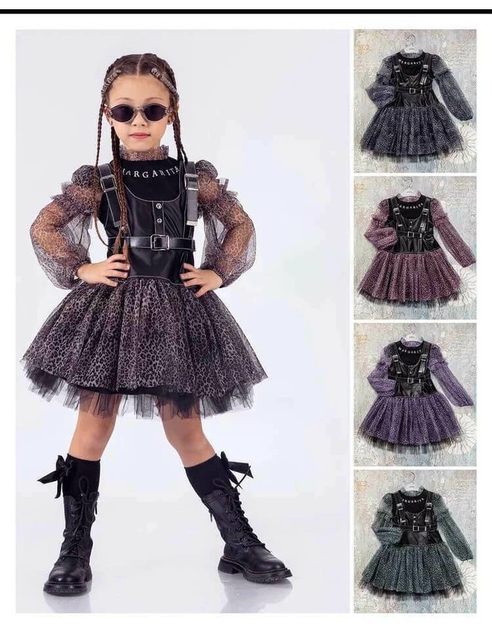 Set Margarita rochita si bluzita cu roz picture - 2