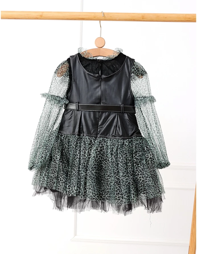 Set Margarita rochita si bluzita cu verde picture - 3