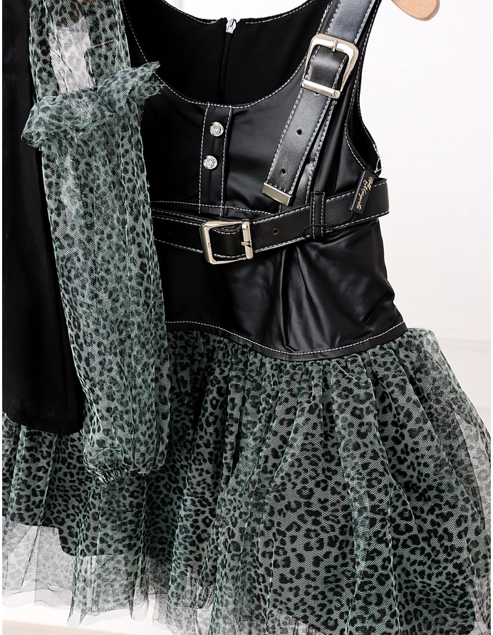 Set Margarita rochita si bluzita cu verde picture - 6