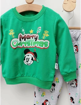 Set Mickey Merry Christmas verde