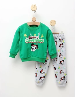 Set Mickey Merry Christmas verde