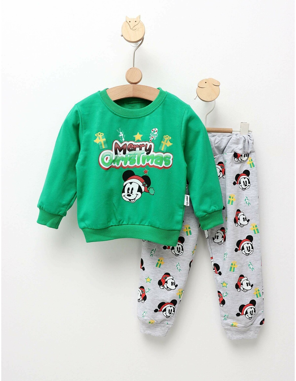 Set Mickey Merry Christmas verde
