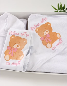 Set mir- Prima baita cu Nasii- ursulet roz