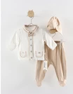 Set premium muselina Rafael crem 1