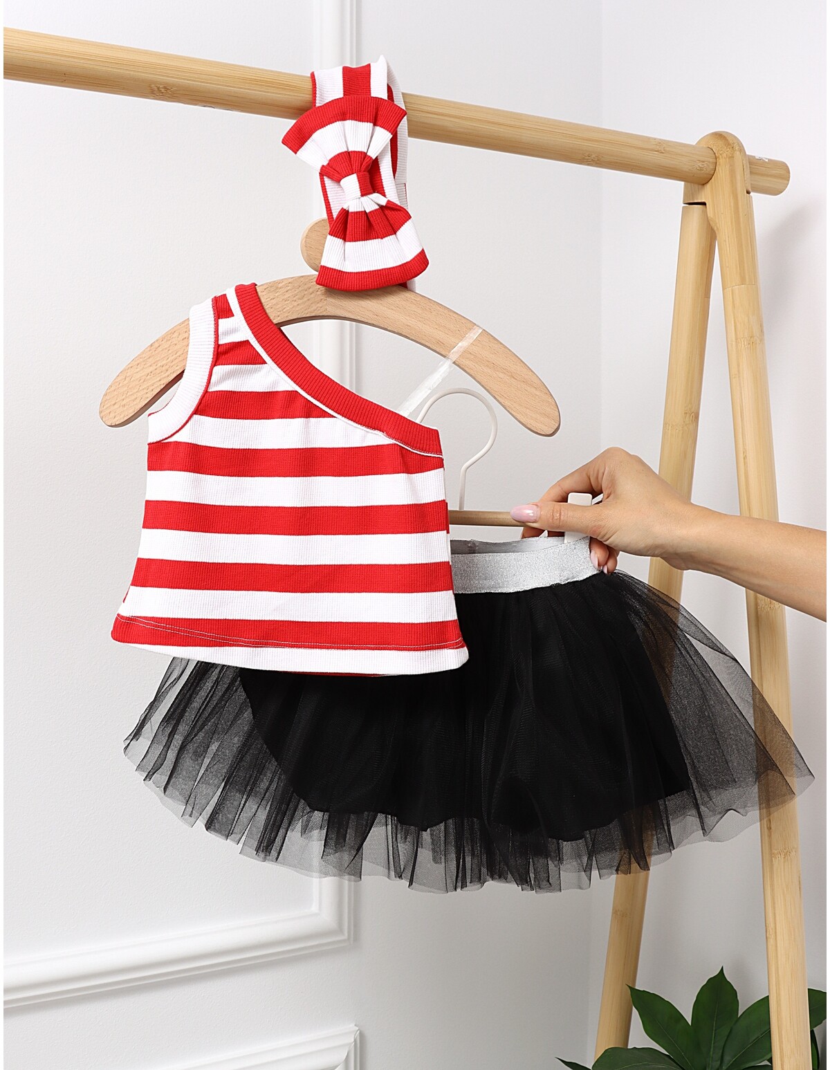 Set premium vara For Girls negru-rosu