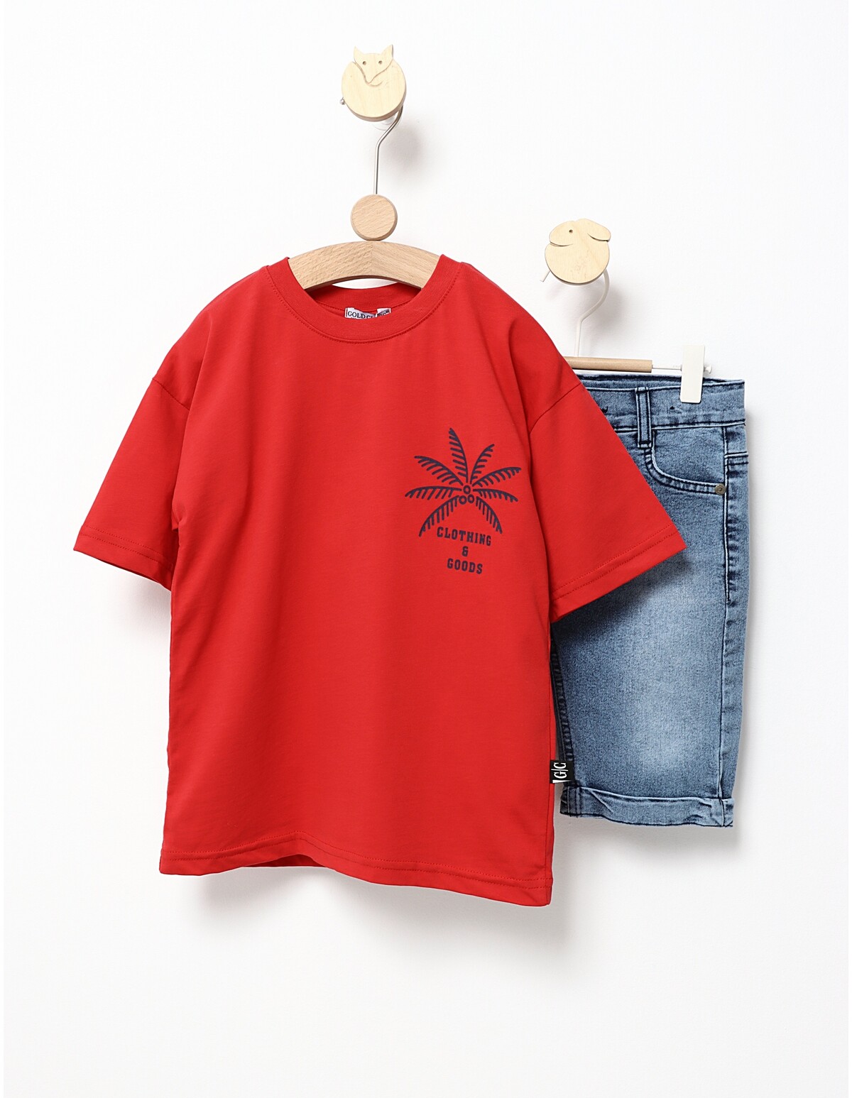 Set premium vara Tropical rosu
