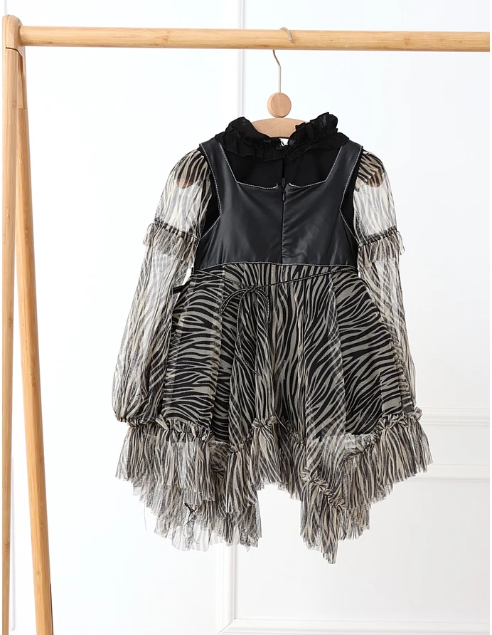 Set Rebelde rochita si bluzita cu crem picture - 7