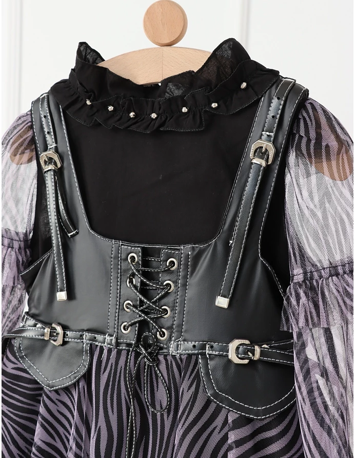 Set Rebelde rochita si bluzita cu mov picture - 3