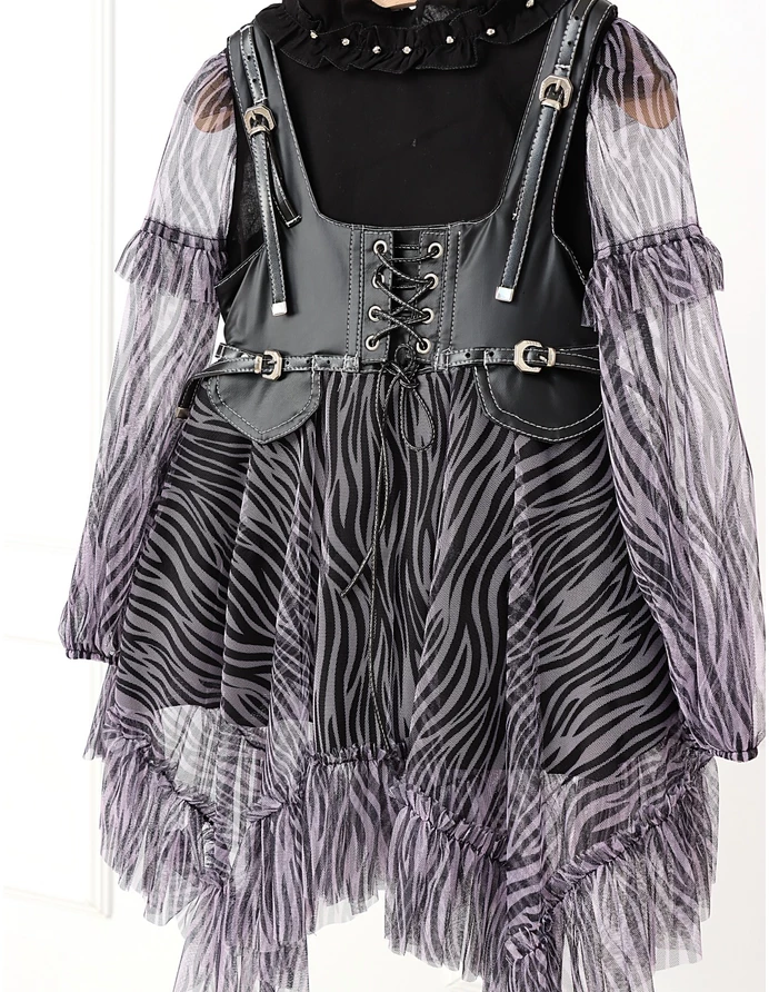 Set Rebelde rochita si bluzita cu mov picture - 4