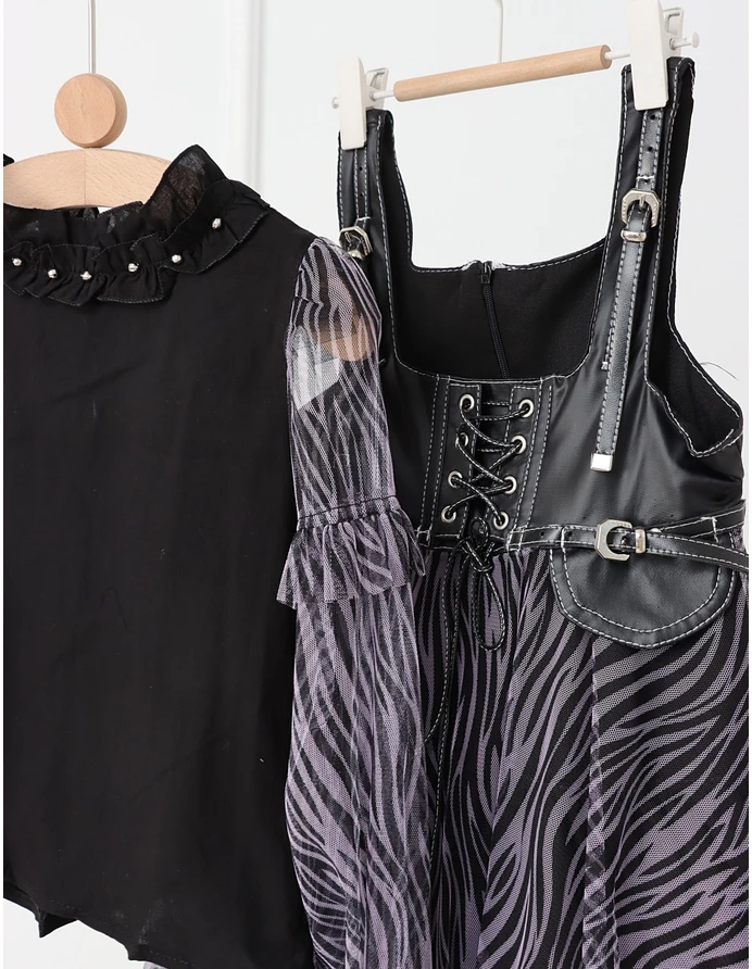 Set Rebelde rochita si bluzita cu mov picture - 7