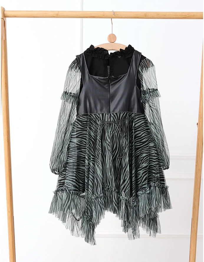 Set Rebelde rochita si bluzita cu verde picture - 4