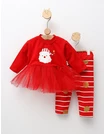 Set Rochita + Pantalon Craciun rosu picture - 1
