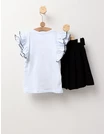 Set scolarita tricou+fusta model negru picture - 5