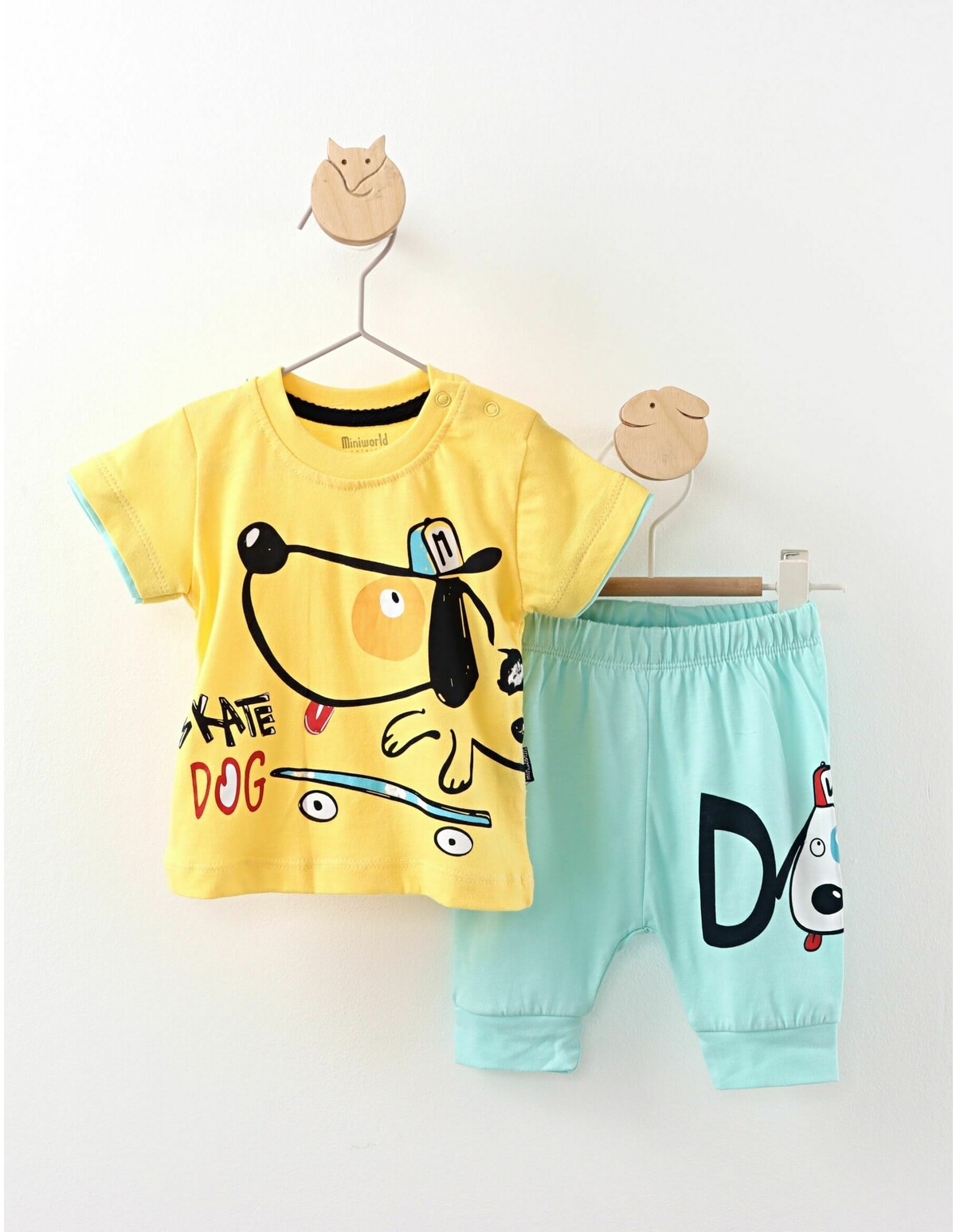 Set Skate Dog model galben
