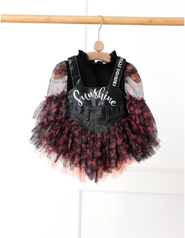 Set SunShine rochita si bluzita cu corai