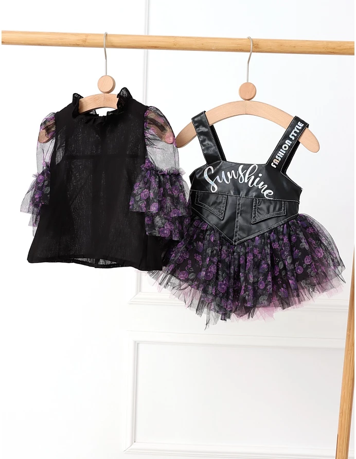 Set SunShine rochita si bluzita cu corai picture - 5