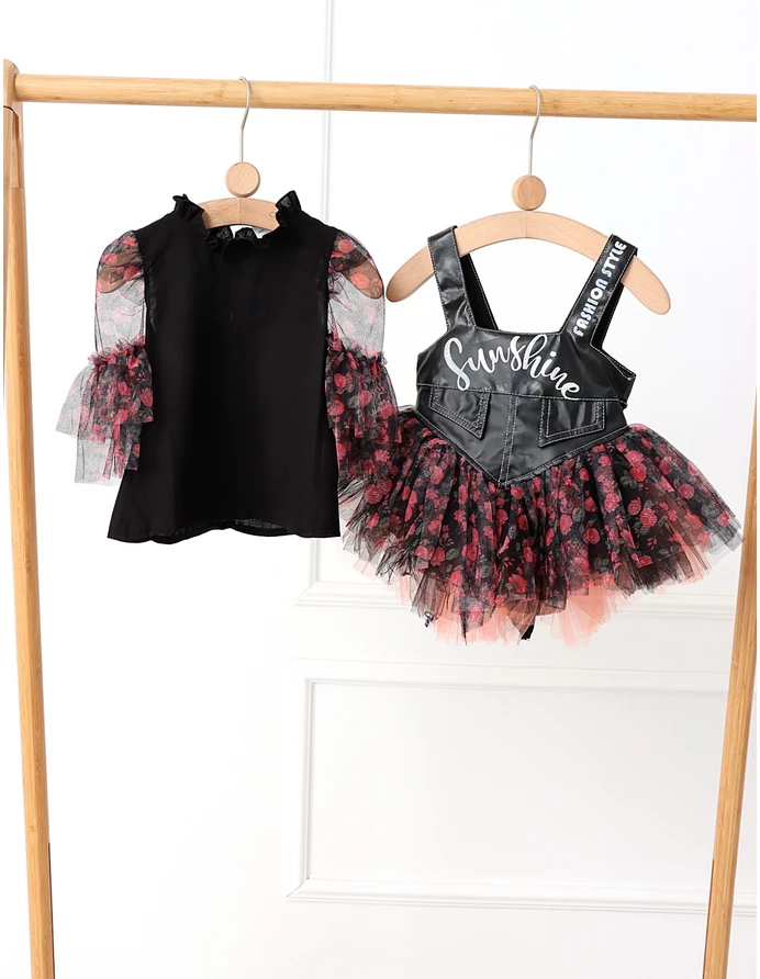 Set SunShine rochita si bluzita cu corai picture - 6