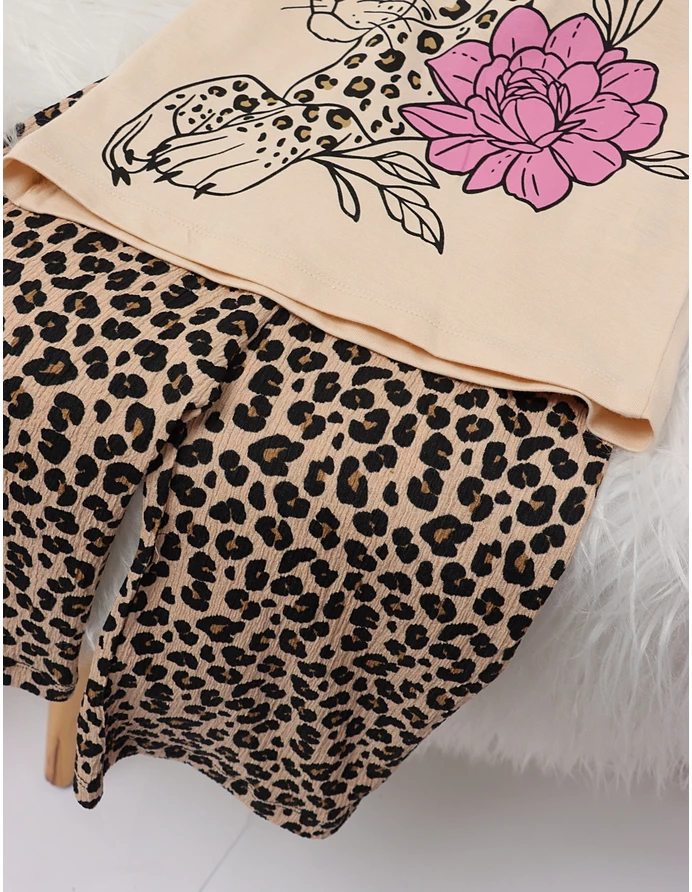 Set tigrat cu floricica model crem picture - 5