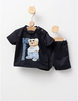 Set ursul fashion 2 piese bleumarin