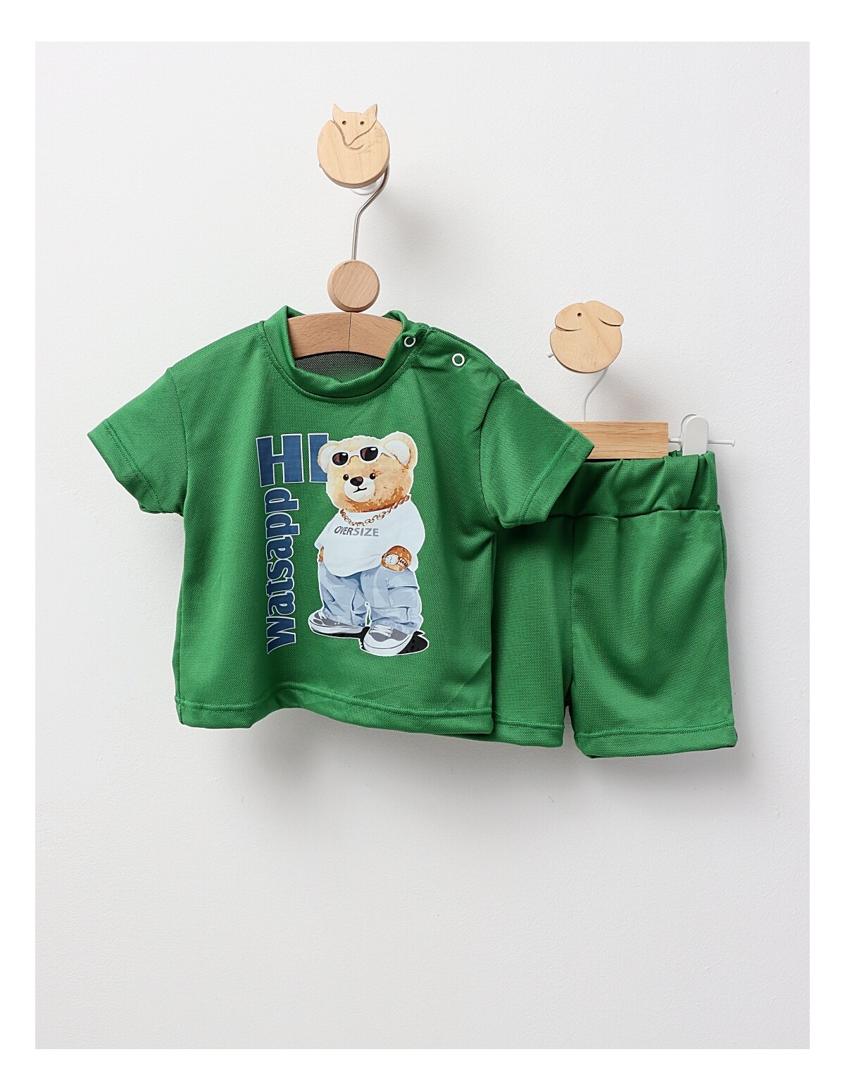 Set ursul fashion 2 piese verde