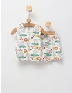 Set vara, Animalute Savana, alb-multicolor picture - 1