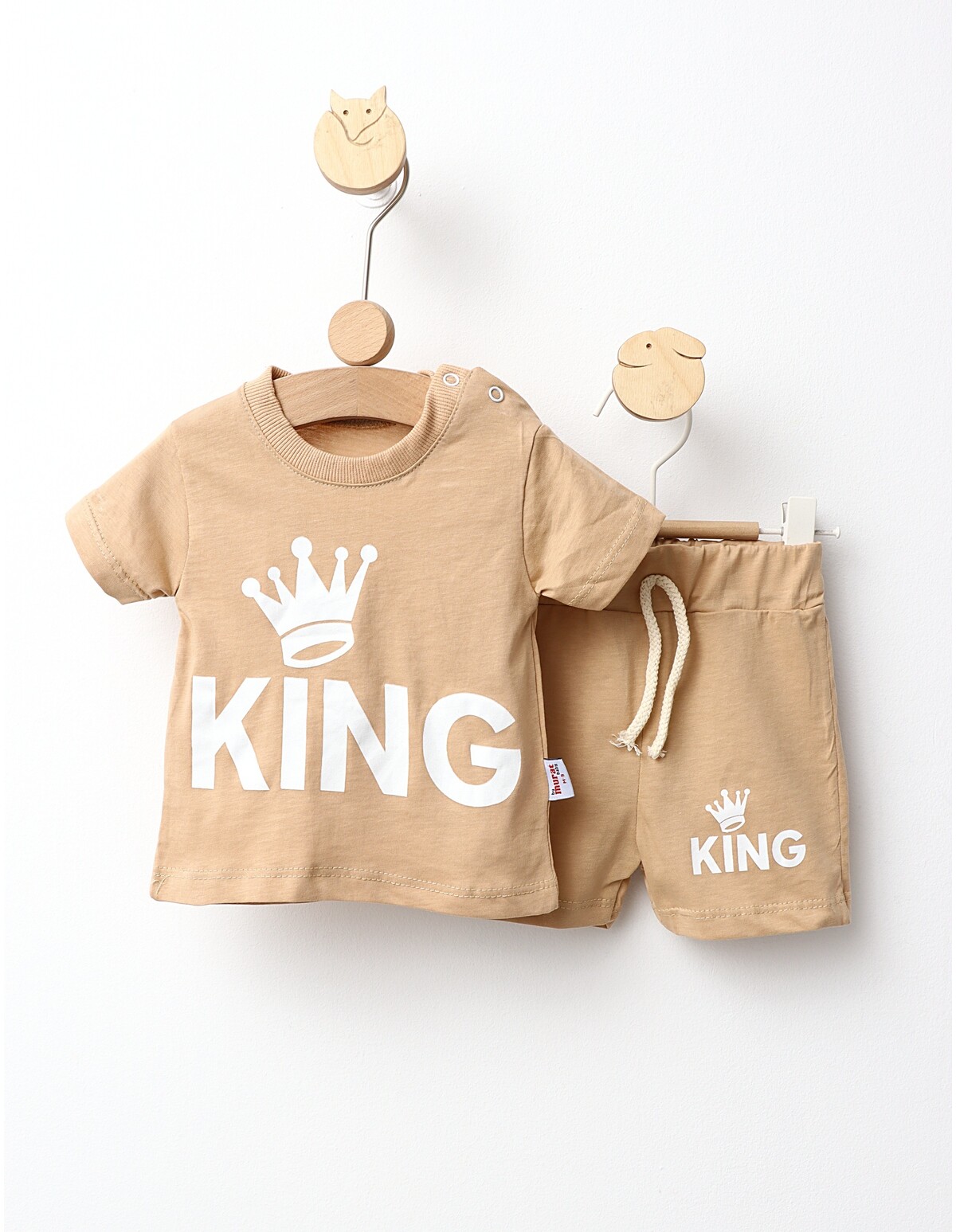 Set vara baieti The King model bej