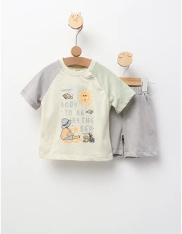 Set vara Born To Be By The Sea, gri-verde