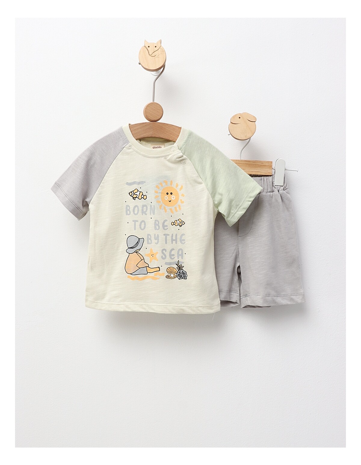 Set vara Born To Be By The Sea, gri-verde