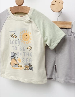 Set vara Born To Be By The Sea, gri-verde