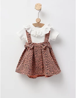 Set vara cu sarafan, leopard, corai