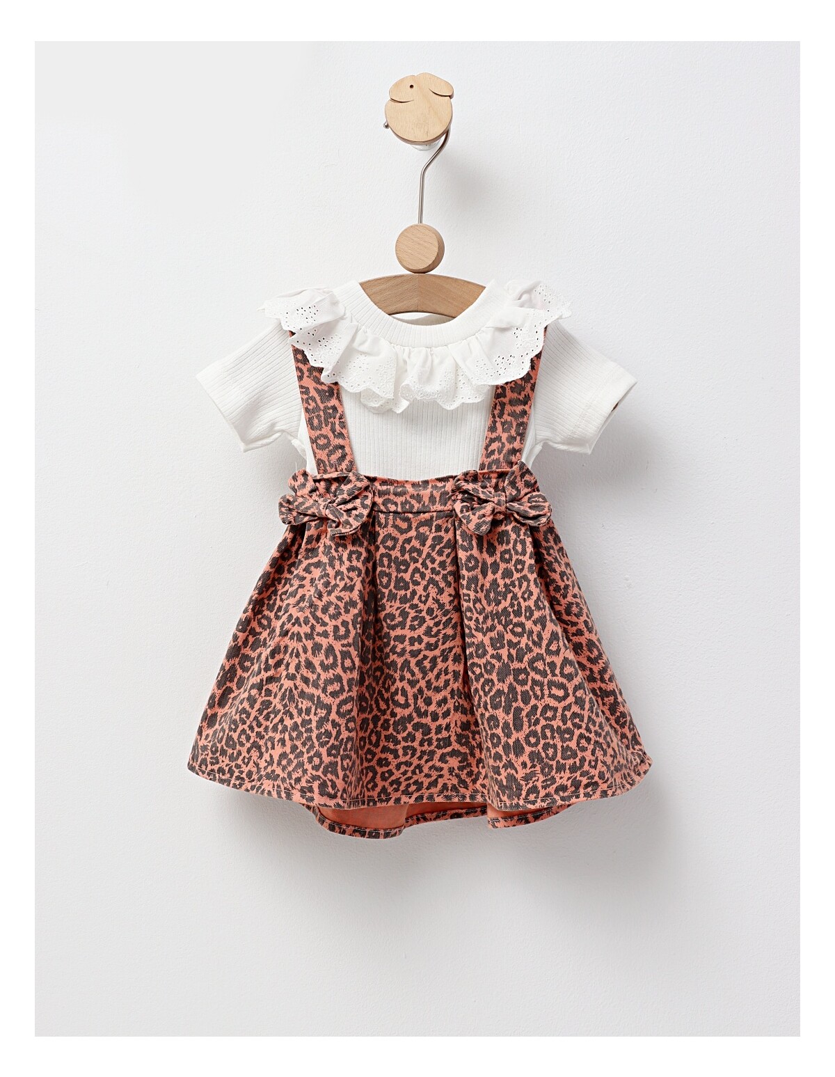 Set vara cu sarafan, leopard, corai