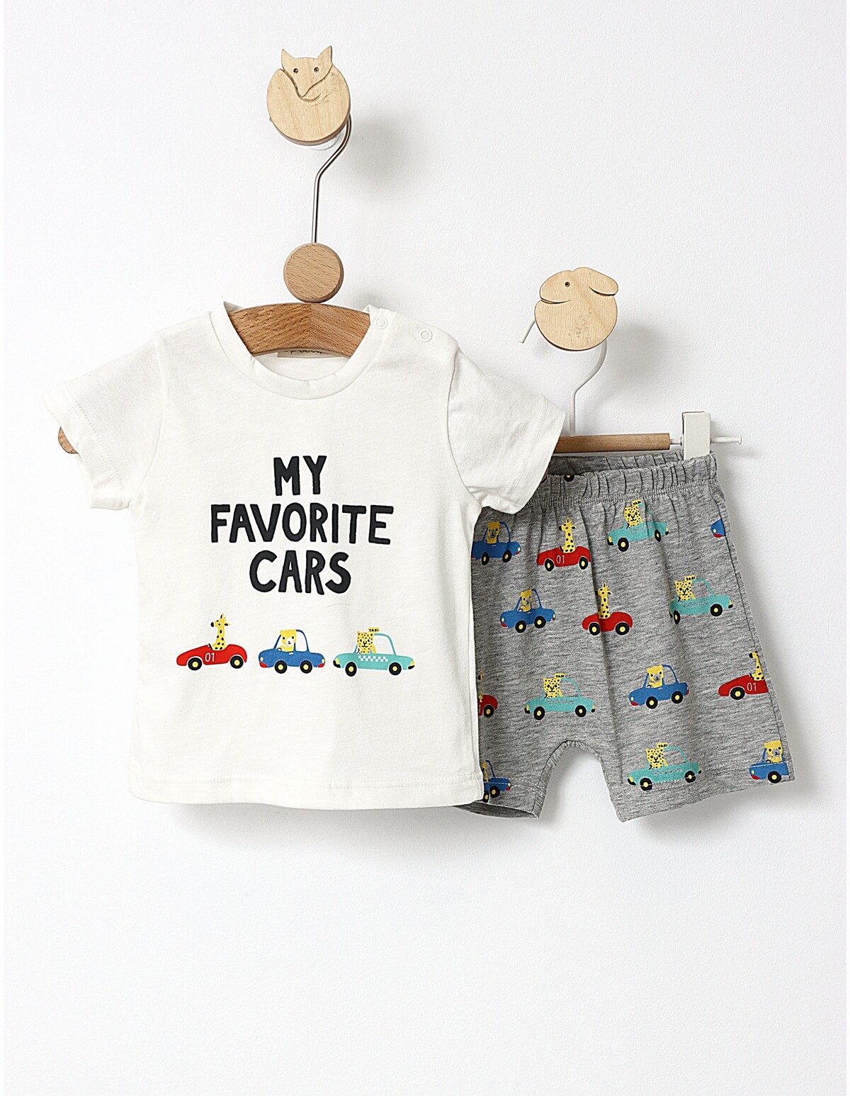 Set vara Favorite Car alb-gri