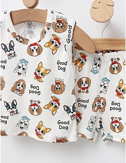 Set vara, Good Dog, alb-multicolor