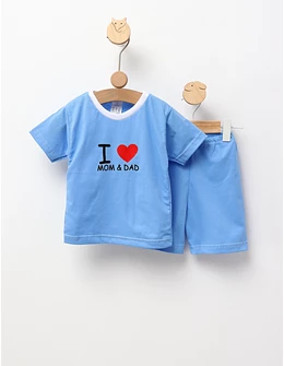 Set vara I Love Mom-Dad model blue