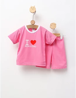Set vara I Love Mom-Dad model roz