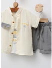 Set vara, In Vacanta, model crem-gri picture - 2