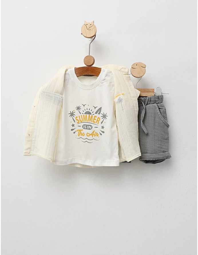 Set vara, In Vacanta, model crem-gri picture - 4