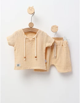 Set Vara muselina Cool Boys, galben