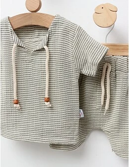 Set Vara muselina Cool Boys, verde