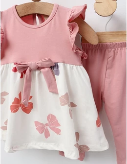 Set vara, Rochita+Pantaloni, roz