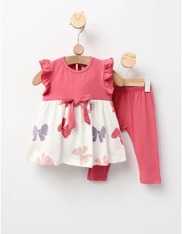 Set vara, Rochita+Pantaloni, roz-prafuit