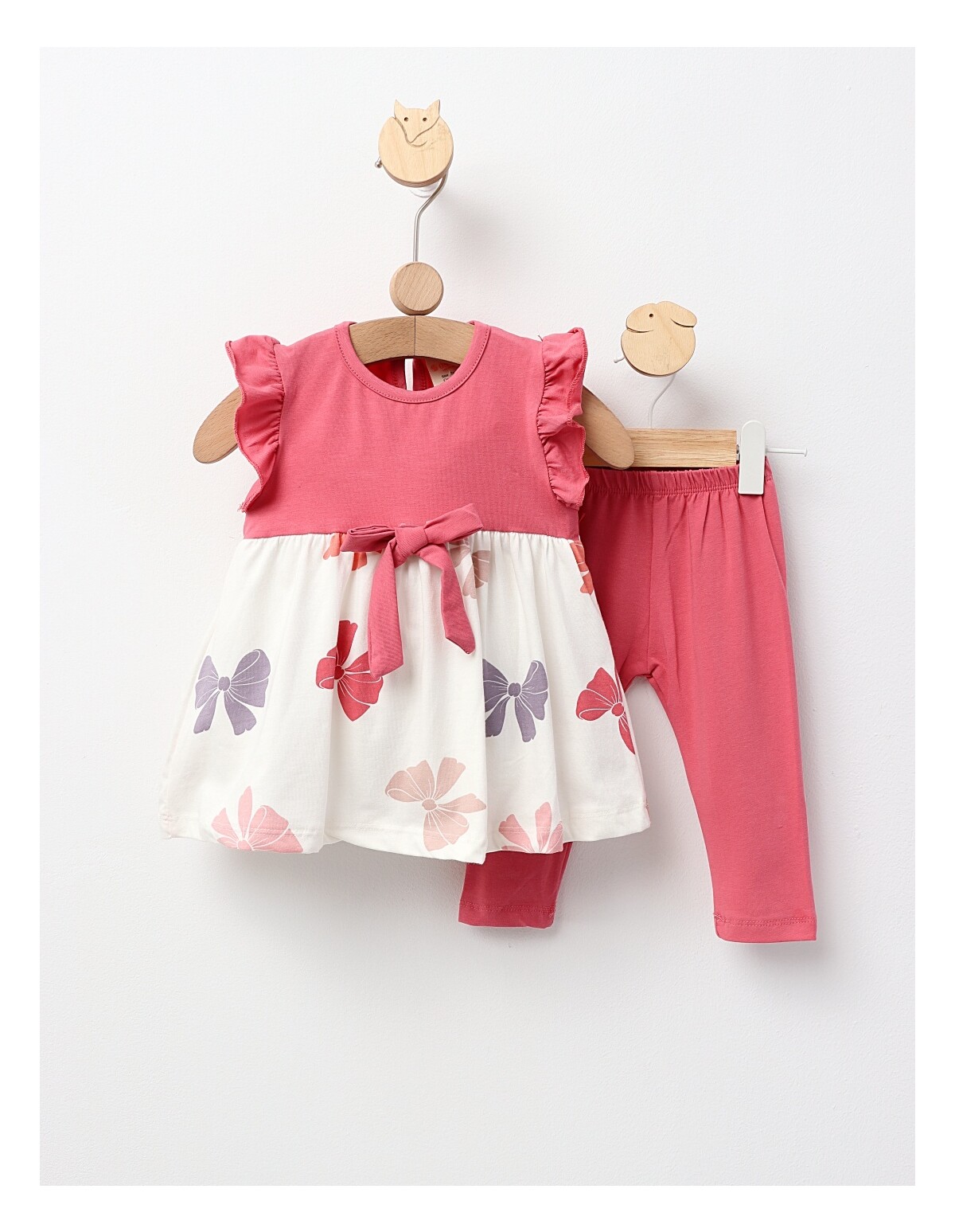 Set vara, Rochita+Pantaloni, roz-prafuit